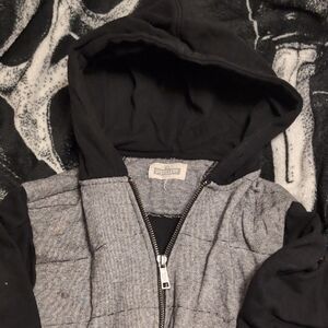 Black and Gray Kids Hoodie